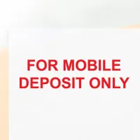 For Mobile Deposit Only Stamp