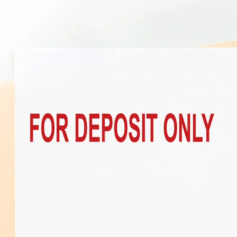 For Deposit Only Stamp (Red)
