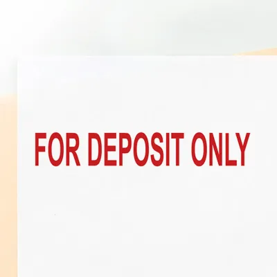 For Deposit Only Stamp (Red)