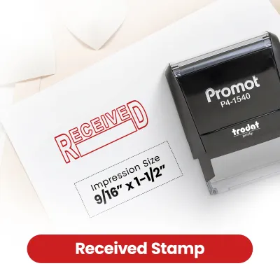 Box Outline Received Stamp