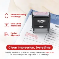 Box Outline Received Stamp