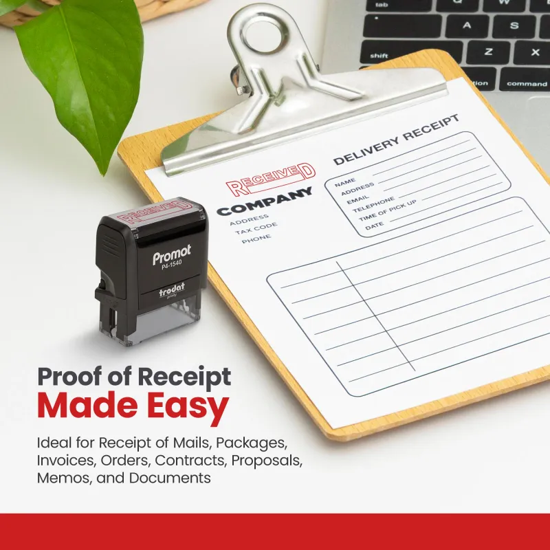 Box Outline Received Stamp