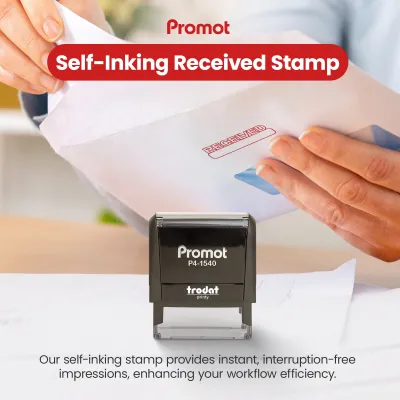 Round Box Outline Received Stamp