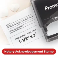 Notary Acknowledgement Stamp (Black)