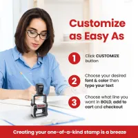 6-Line Custom Professional Stamp (Small)