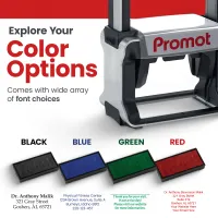 6-Line Custom Professional Stamp (Medium)