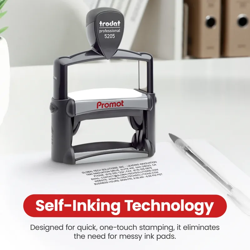 6-Line Custom Professional Stamp (Large)