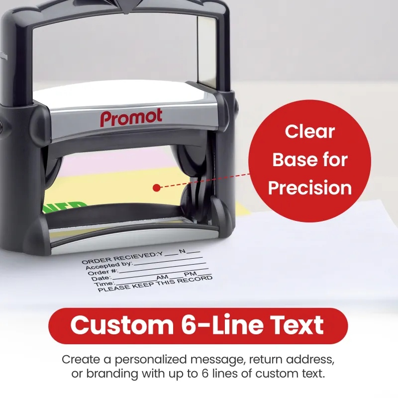 6-Line Custom Professional Stamp (Large)