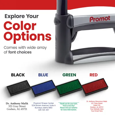 6-Line Custom Professional Stamp (Large)