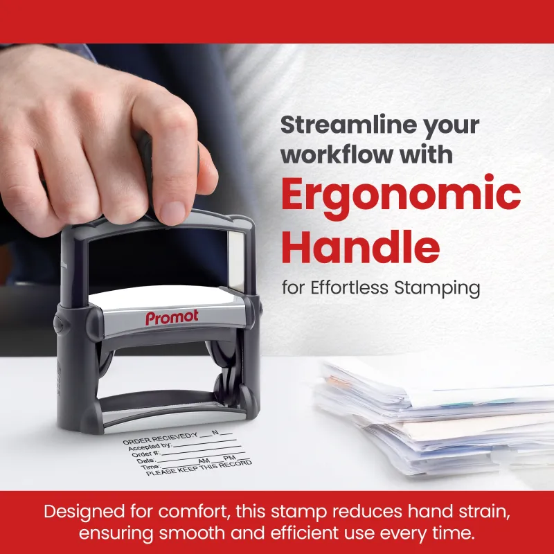 6-Line Custom Professional Stamp (Large)