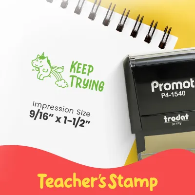 Keep Trying - Teacher Stamp