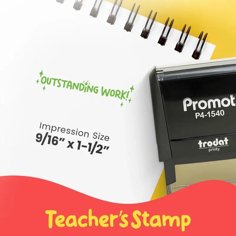 Outstanding Work! - Teacher Stamp