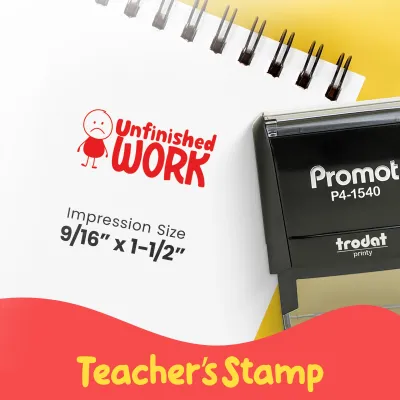 Unfinished Work - Teacher Stamp