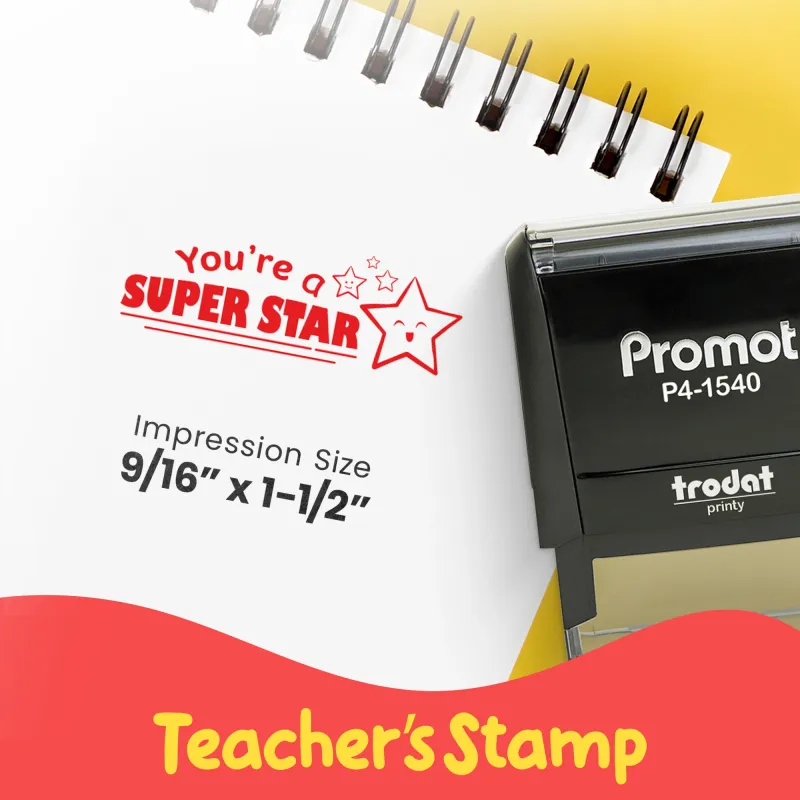 You're a Super Star - Teacher Stamp