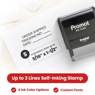 Up to 3 Lines Stamp (Small)
