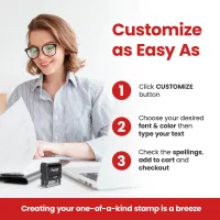 Up to 3 Lines Stamp (Small)
