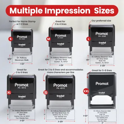 Up to 4 Lines Stamp (Medium)