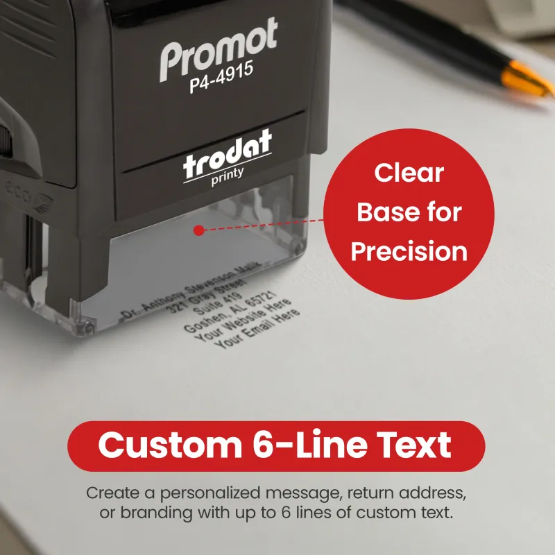 Up to 6 Lines Stamp (XL Wide)
