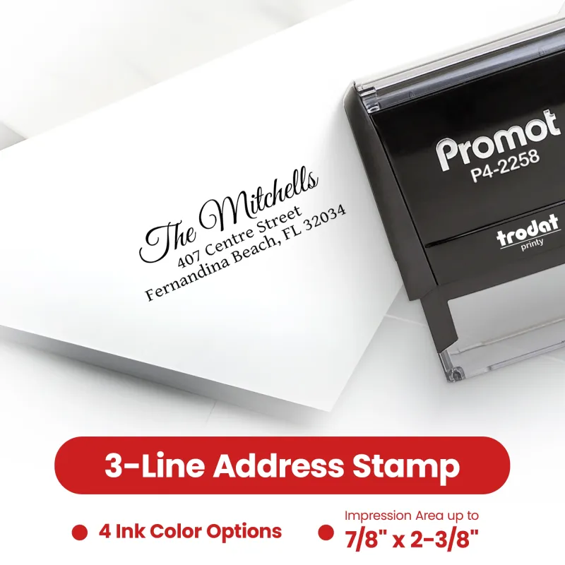 Address Stamp 3 Line
