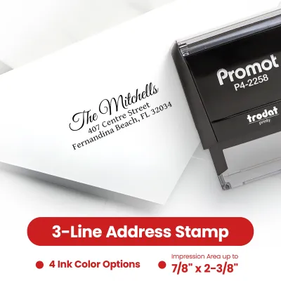Address Stamp 3 Line