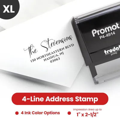 Address Stamp Design 1 - Extra Large