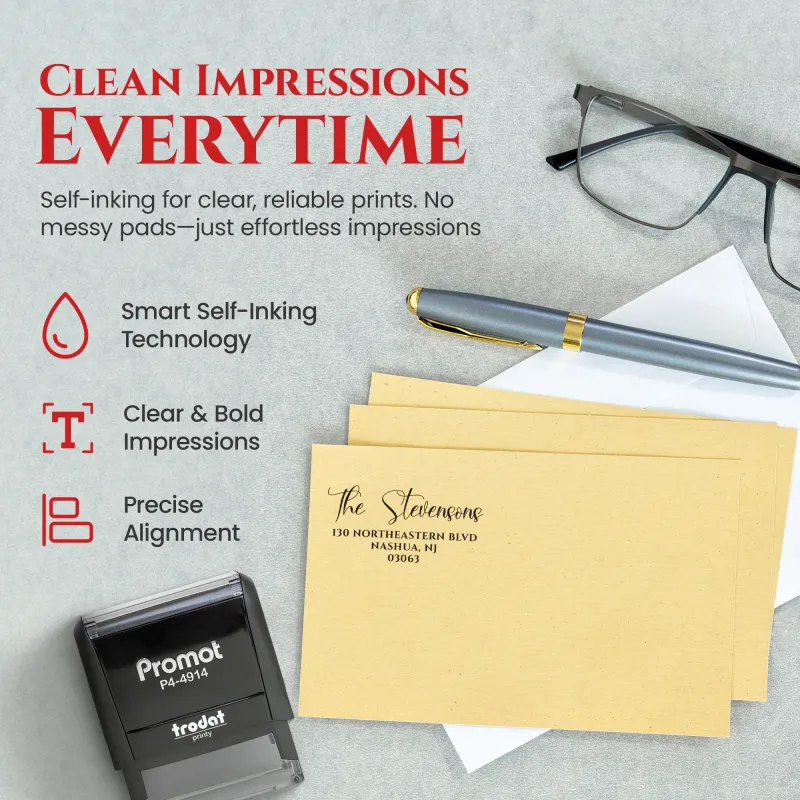 Address Stamp Design 1 - Extra Large