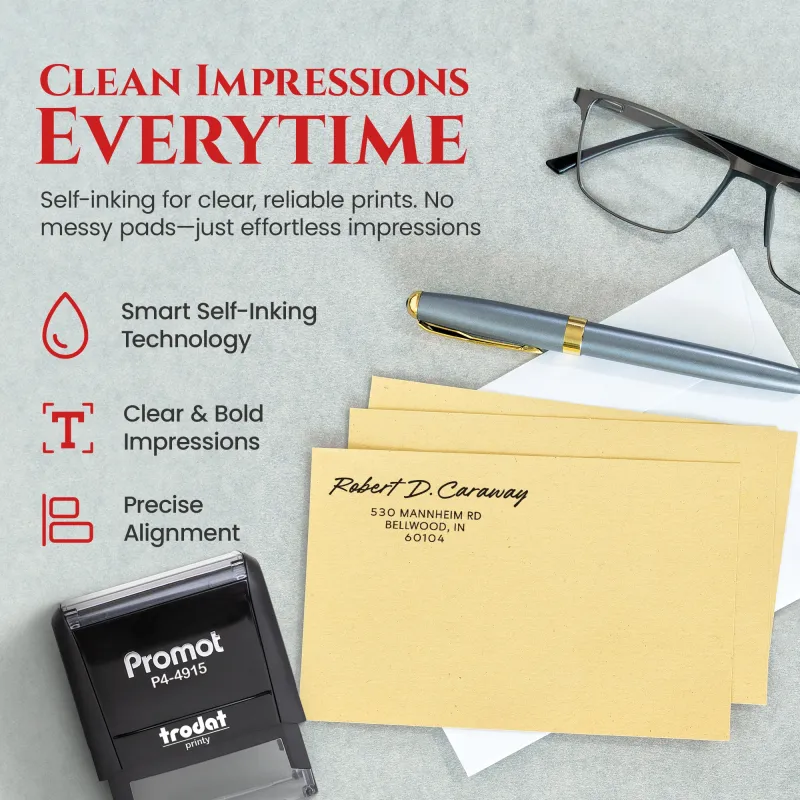 Address Stamp Design 2 - Extra Wide