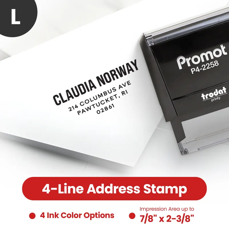 Address Stamp Design 3 - Large