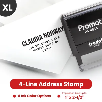 Address Stamp Design 3 - Extra Large