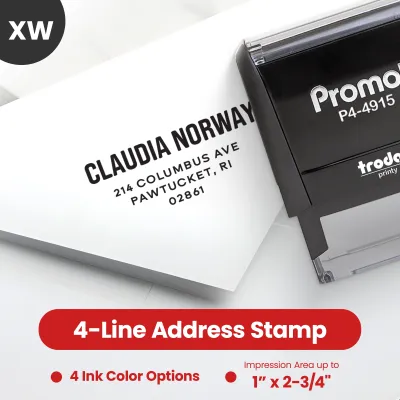 Address Stamp Design 3 - Extra Wide