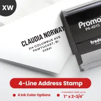Address Stamp Design 3 - Extra Wide