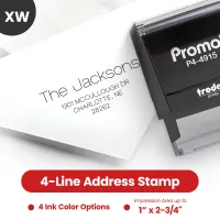 Address Stamp Design 4 - Extra Wide