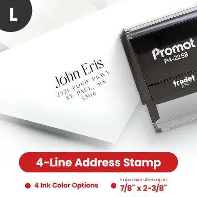 Address Stamp Design 6 - Large