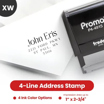 Address Stamp Design 6 - Extra Wide