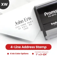 Address Stamp Design 6 - Extra Wide