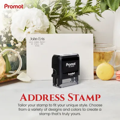 Address Stamp Design 6 - Extra Wide