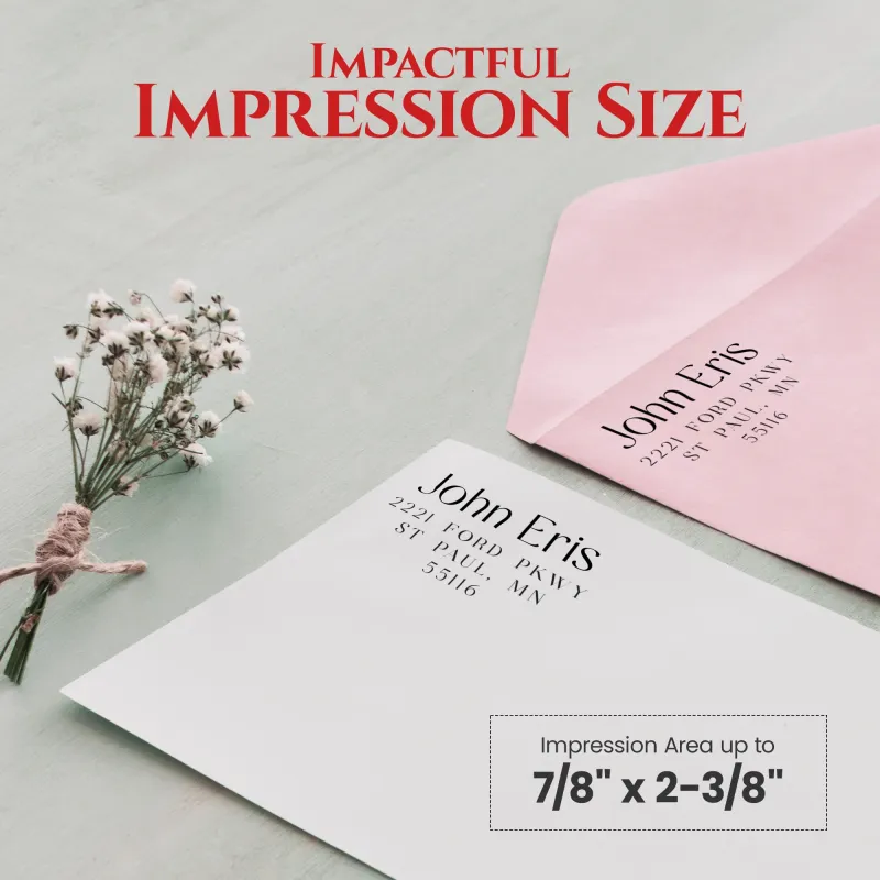 Address Stamp Design 6 - Extra Wide