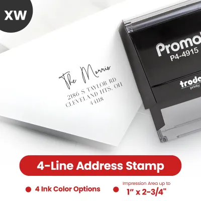 Address Stamp Design 7 - Extra Wide