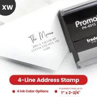 Address Stamp Design 7 - Extra Wide