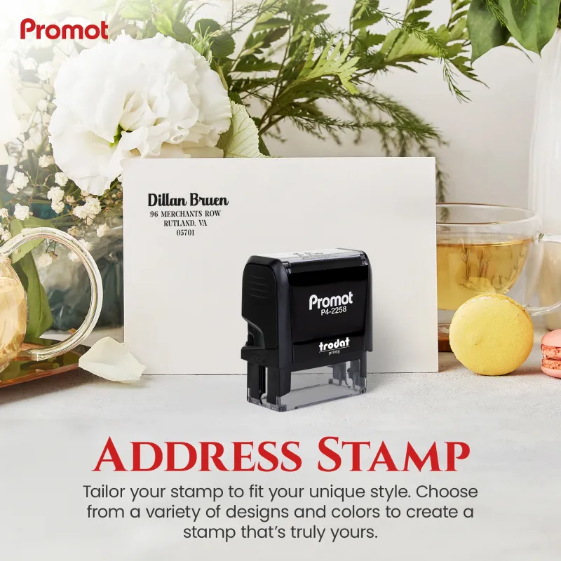 Address Stamp Design 8 - Large