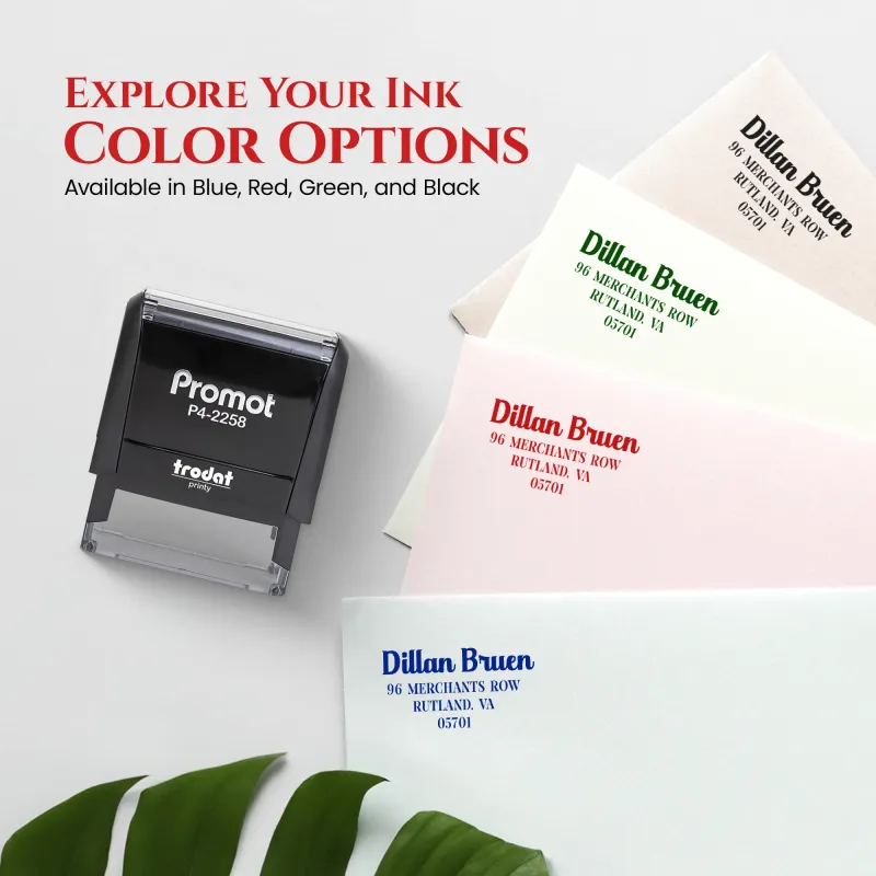 Address Stamp Design 8 - Large