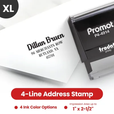 Address Stamp Design 8 - Extra Large