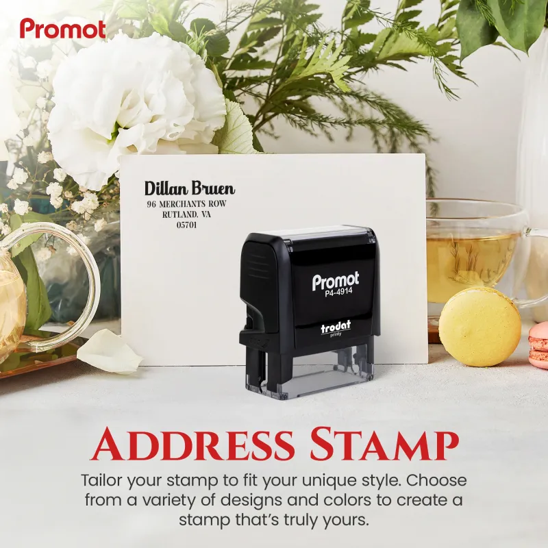Address Stamp Design 8 - Extra Large