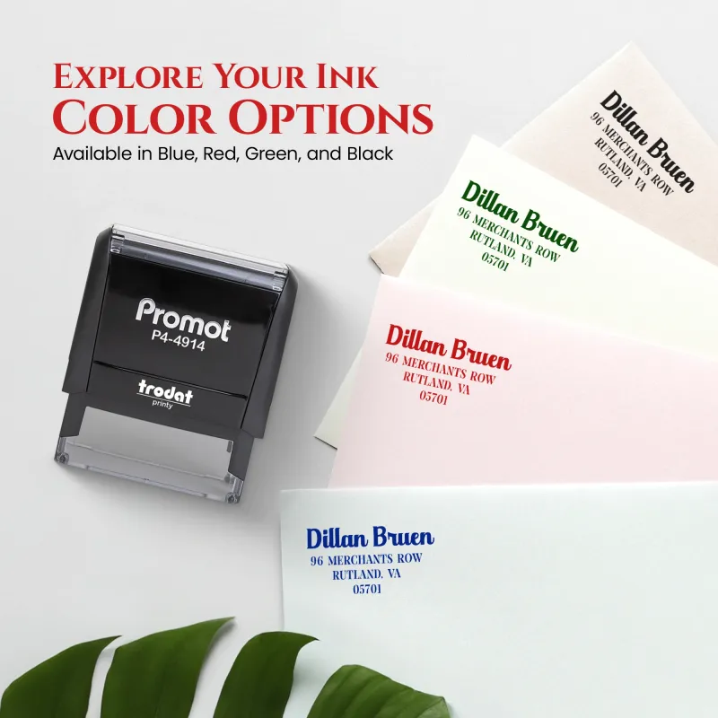 Address Stamp Design 8 - Extra Large