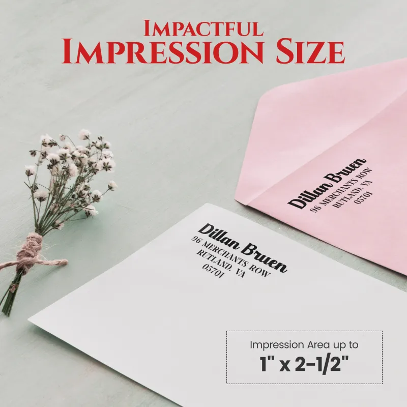 Address Stamp Design 8 - Extra Large