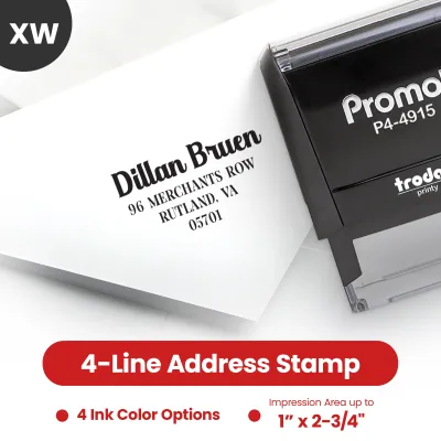 Address Stamp Design 8 - Extra Wide