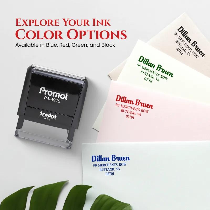 Address Stamp Design 8 - Extra Wide