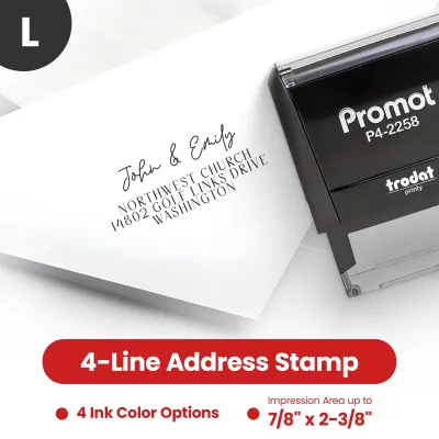 Address Stamp Design 9 - Large