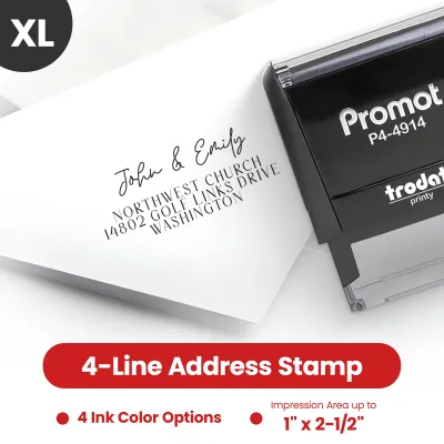 Address Stamp Design 9 - Extra Large