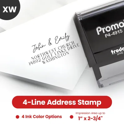 Address Stamp Design 9 - Extra Wide